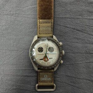 🔥HOT🔥 NWT Swatch X Omega Bioceramic Moonswatch Mission To Saturn Watch